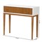 Baxton Studio Odile Mid-Century Modern Honey Brown Finished Bayur Wood Console Table with Fluted-designed Drawer 227-12894-ZORO - alternate 4